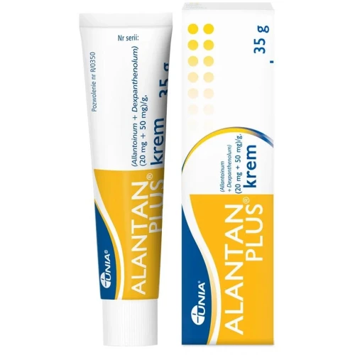 Alantan Plus krem, 35 g - Z alantoiną i deksopantenolem do stosowania miejscowego na skórę