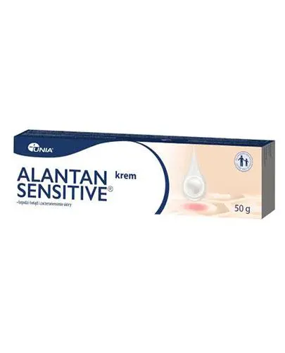 Alantan Sensitive krem, 50 g - Poprawia nawilżenie skóry, wspiera jej regenerację