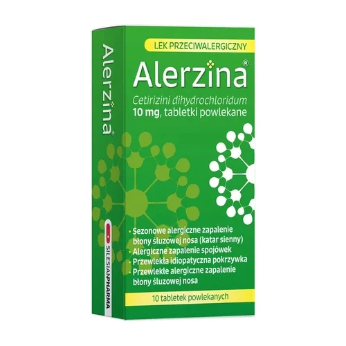 Alerzina 10 mg, 10 tabletek - Tabletki na alergię