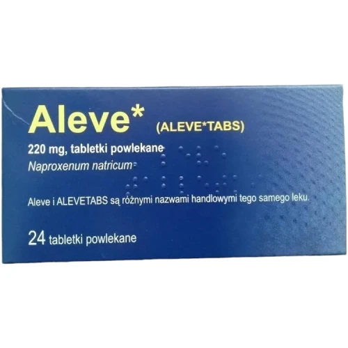 Aleve 220 mg, 24 tabletki - O działaniu przeciwbólowym, przeciwgorączkowym i przeciwzapalnym
