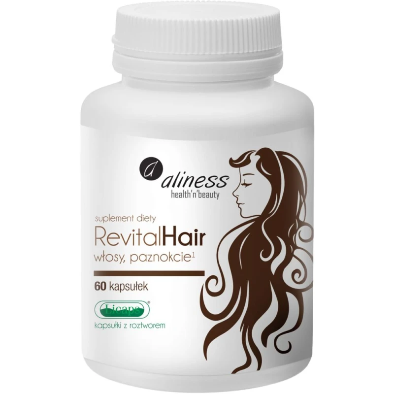 Aliness RevitalHair, 60 kapsułek - Na włosy, skórę i paznokcie
