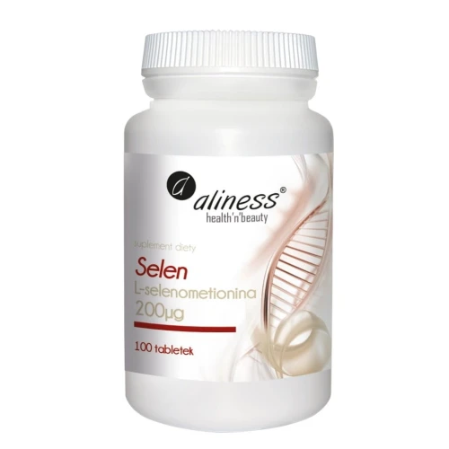 Aliness Selen L-selenometionina 200µg, 100 tabletek - Selen tabletki