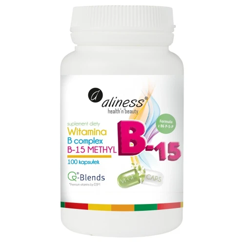 Aliness Witamina B Complex B-15 Methyl, 100 kapsułek - Kompozycja witamin z grupy B
