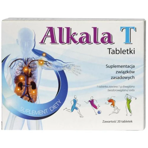 Alkala T, 20 tabletek - Uzupełnienia dietę w składniki zasadowe przy zakwaszeniu organizmu