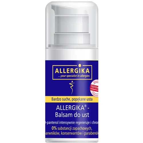 Allergika Balsam do ust, 15 ml  - Na spierzchnięte i suche usta