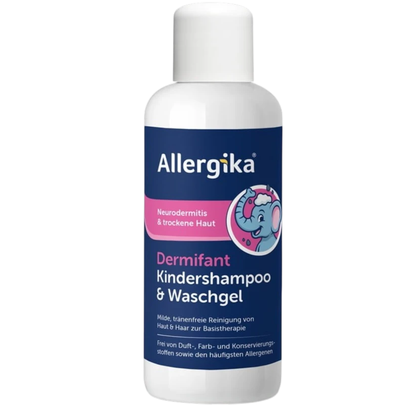 Allergika Dermifant 2w1, szampon i żel do mycia dla dzieci, 200 ml - Myje nie naruszajac bariery ochronnej skóry