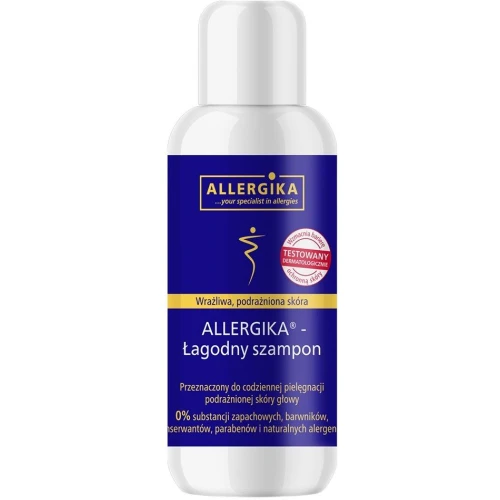 Allergika Łagodny szampon, 200 ml - Do wrażliwej skóry głowy i AZS