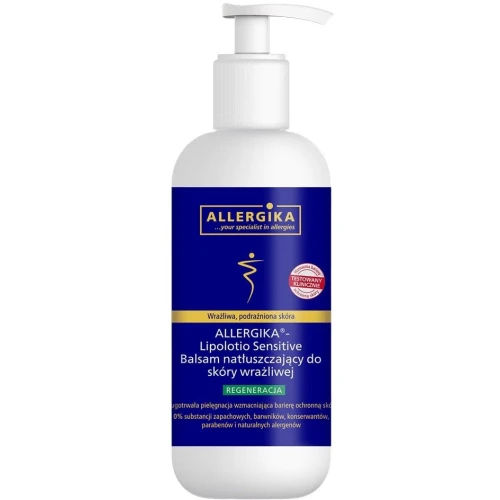 Allergika Lipolotio Sensitive Balsam natłuszczający do ciała, 500 ml - Do skóry suchej, atopowej i wrażliwej