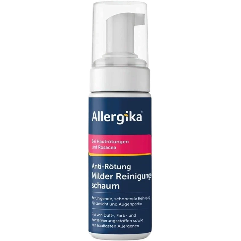 Allergika Łagodna pianka oczyszczająca przeciw zaczerwienieniom, 150 ml - Do mycia twarzy i demakijażu skóry wrażliwej