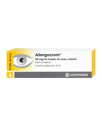Allergocrom 20 mg/ml, 10 ml - Krople do oczu, roztwór
