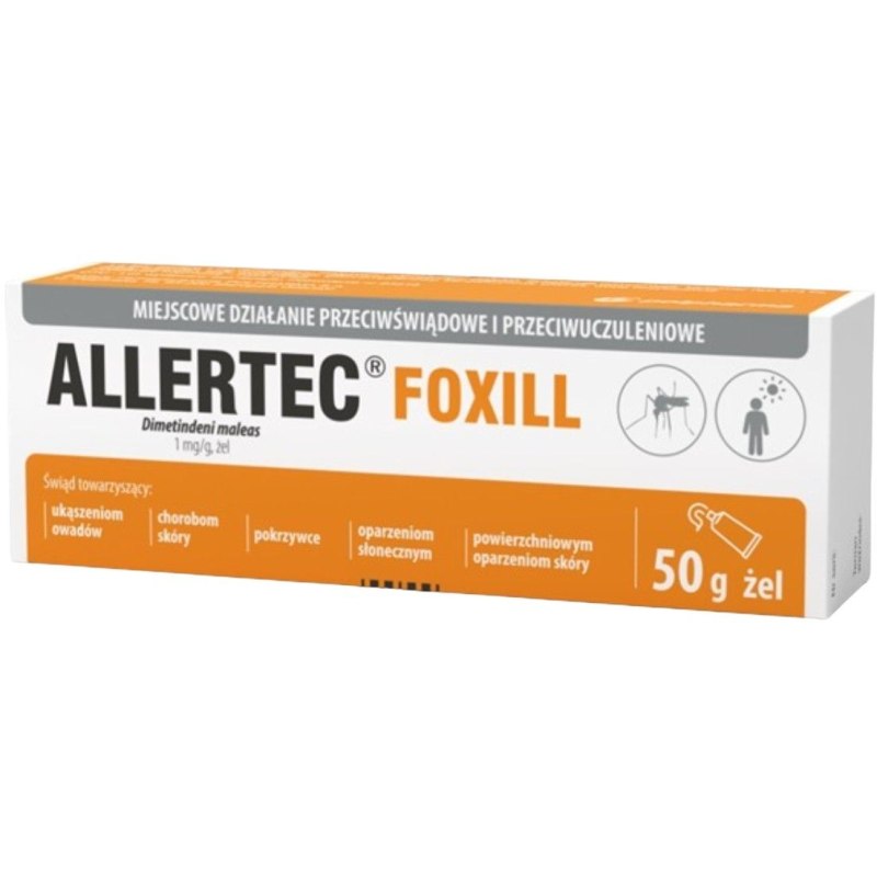 Allertec Foxill żel, 50 g - Do stosowania na skórę