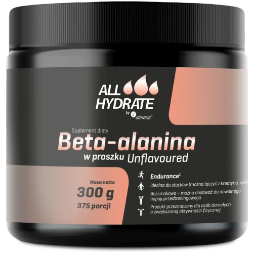 ALLHydrate Beta-Alanina, 300 g - Dla sportowców i osób aktywnych