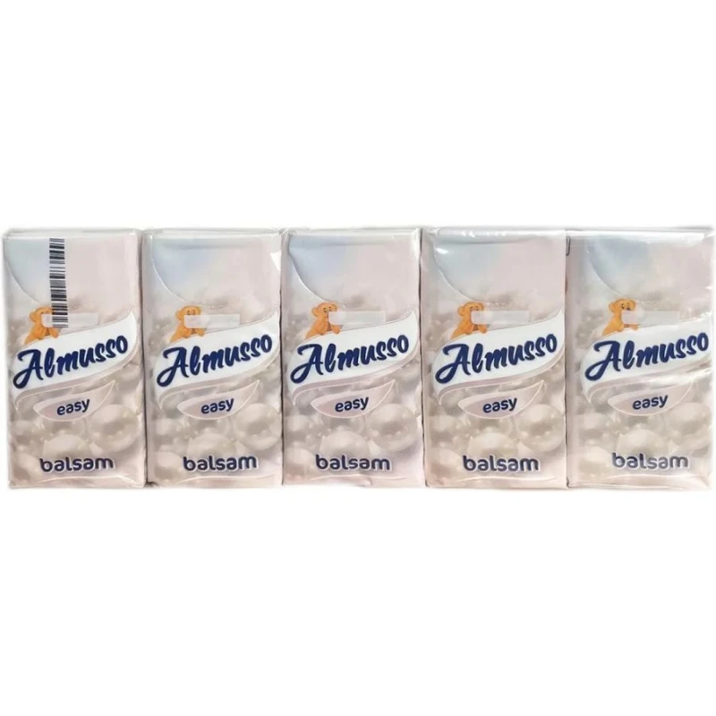 Almusso Easy Balsam Chusteczki higieniczne, 10 x 9 sztuk - Chusteczki 3-warstwowe