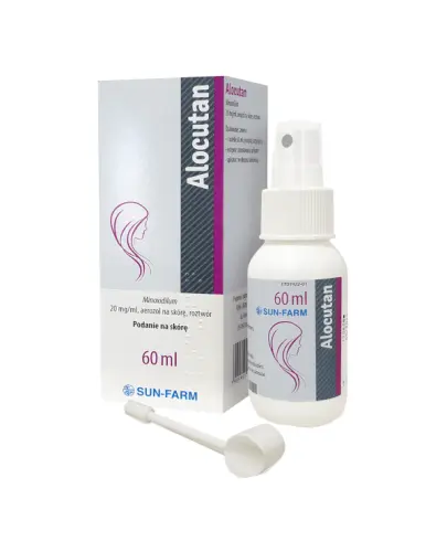Alocutan 20 mg/ml aerozol na skórę, 60 ml - Przeznaczony do leczenia łysienia androgenowego u kobiet