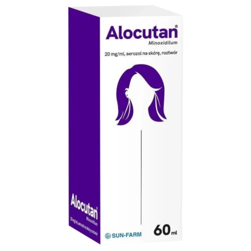 Alocutan 20 mg/ml aerozol na skórę, 60 ml - Przeznaczony do leczenia łysienia androgenowego u kobiet Alocutan 20 mg/ml aerozol na skórę, 60 ml - Przeznaczony do leczenia łysienia androgenowego u kobiet