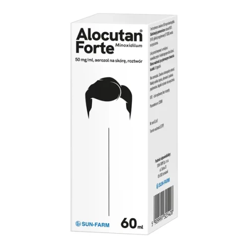 Alocutan Forte 50 mg/ml aerozol na skórę, 60 ml  - Alocutan Forte jest przeznaczony tylko do zewnętrznego stosowania na owłosioną skórę głowy
