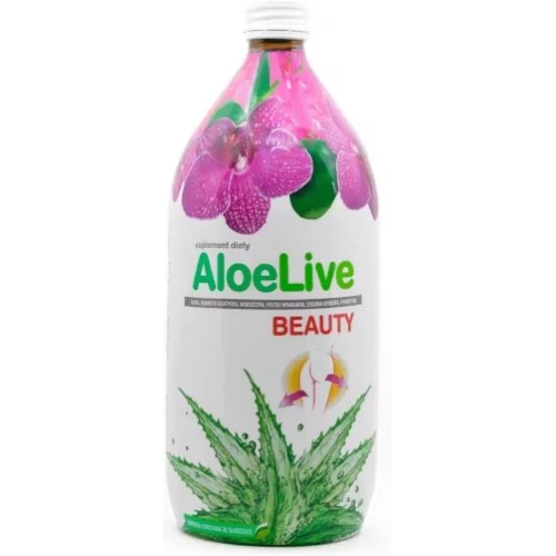 AloeLive Beauty, płyn 1000 ml - Wsparcie zdrowej skóry i dobrego trawienia