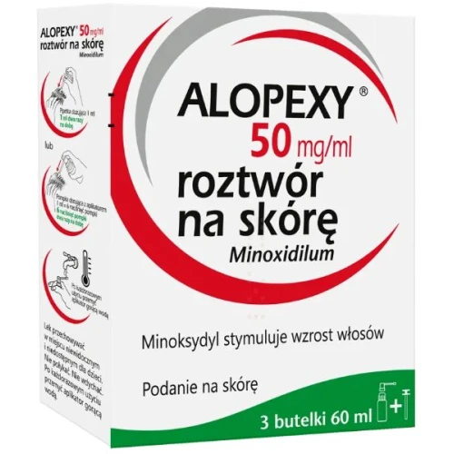 Alopexy 5% roztwór na skórę, 60 ml - Lek na łysienie dla mężczyzn