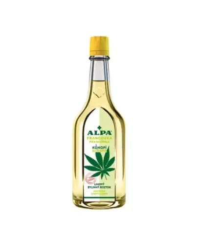 Alpa Francówka Konopie, 160 ml - Roztwór spirytusowy do masażu i kąpieli