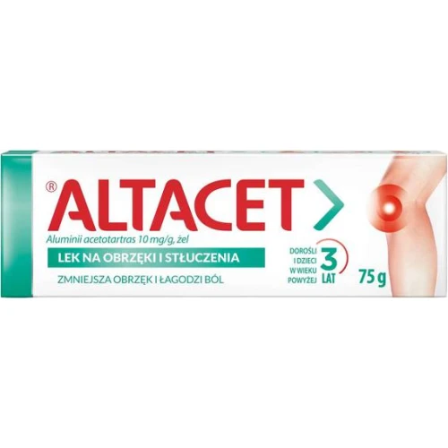Altacet żel, 75 g - Miejscowo na skórę, łagodzi obrzęki po urazie