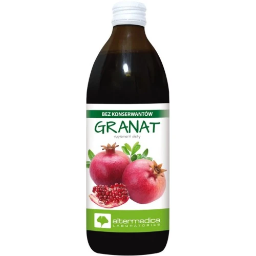 Alter Medica Granat, sok 1000 ml - 100% soku z owoców granatu z witaminą C