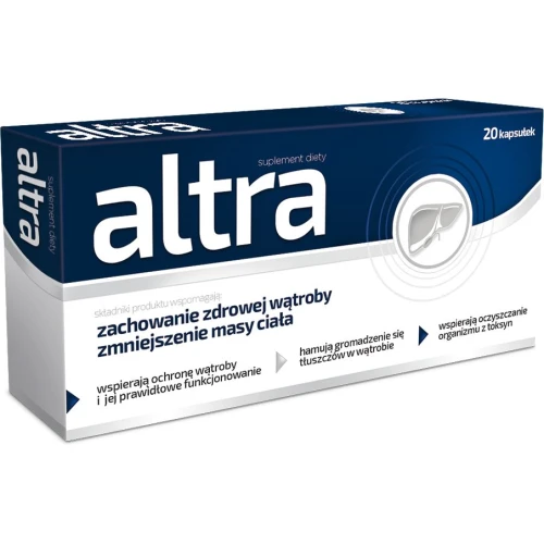Altra, 20 kapsułek - Ze składnikami wspierającymi zdrowie wątroby