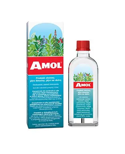 Amol, 100 ml - Produkt złożony, płyn doustny, płyn na skórę