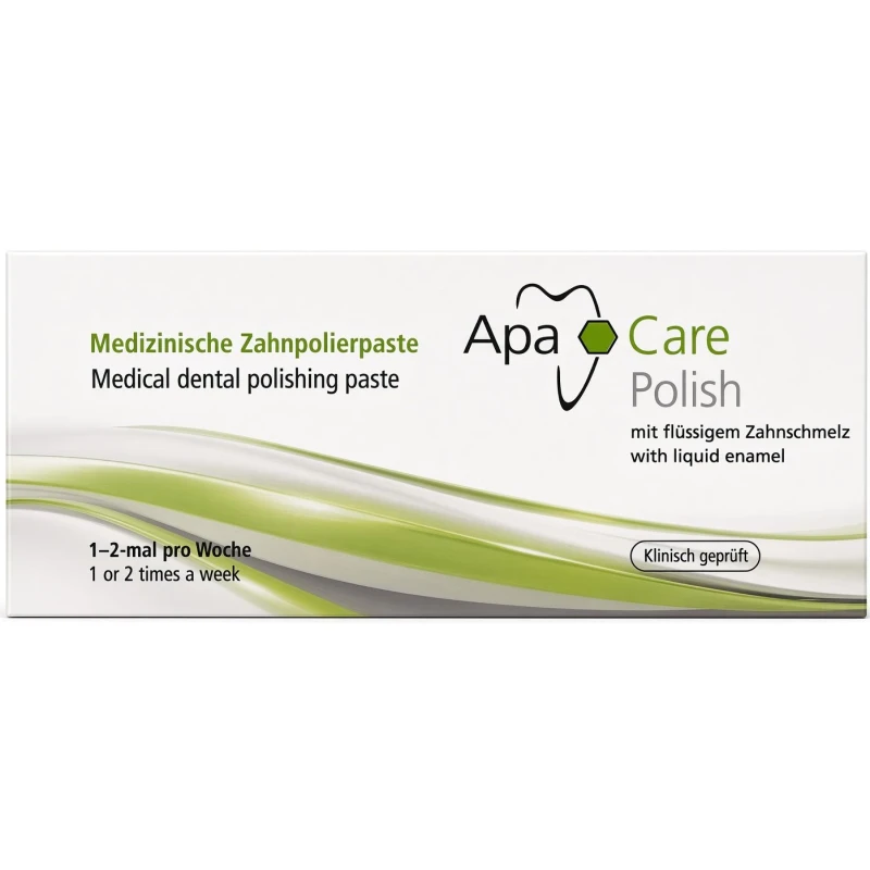 Apacare Polish Pasta polerska do zębów, 25 ml - Usuwanie osadów i przebarwień po kawie, herbacie i winie