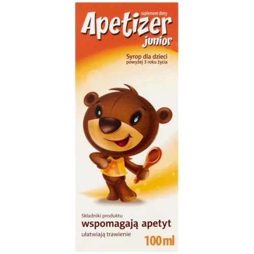 Apetizer Junior syrop, 100ml - Z kompozycją ziołową dla dzieci powyżej 3. roku życia
