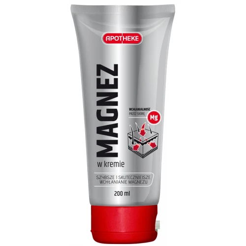 Apotheke Magnez w kremie, 200 ml - Do skóry zmęczonej i obolałych mięśni