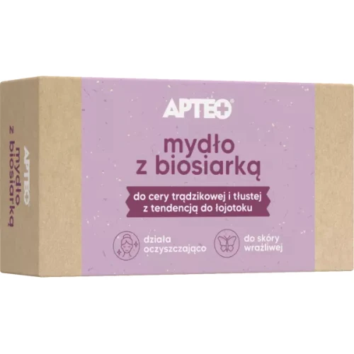 Apteo Mydło z biosiarką, 100 g - Oczyszczanie i regulacja sebum