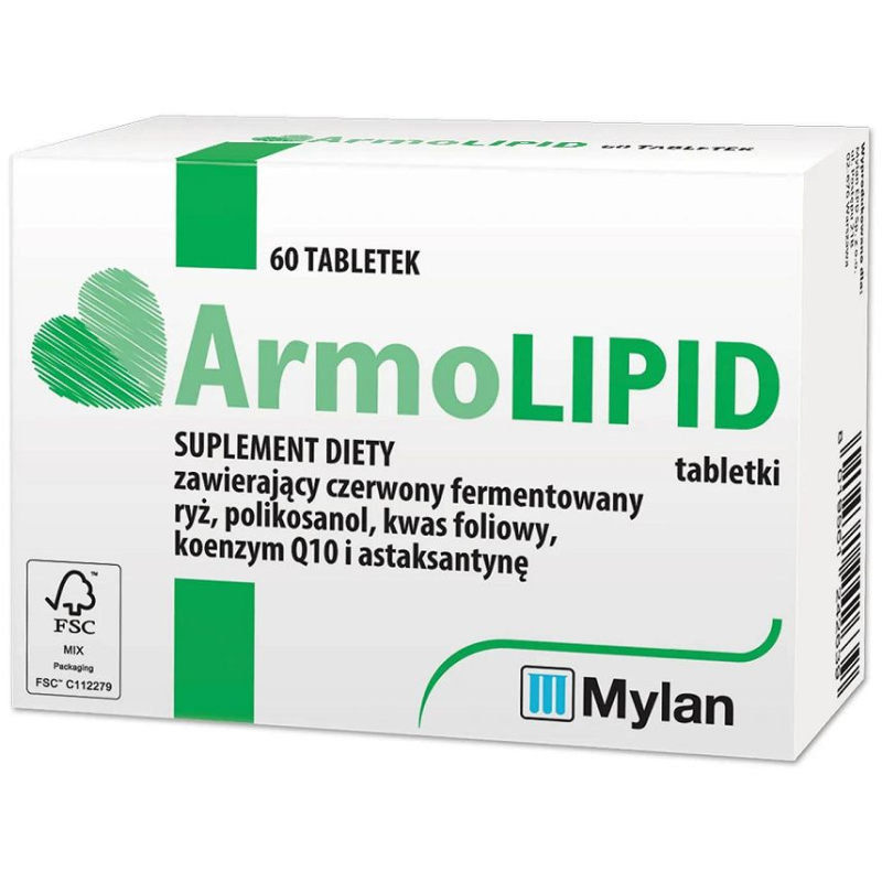 ArmoLipid, 60 tabletek - Z czerwonym ryżem i koenzymem Q10