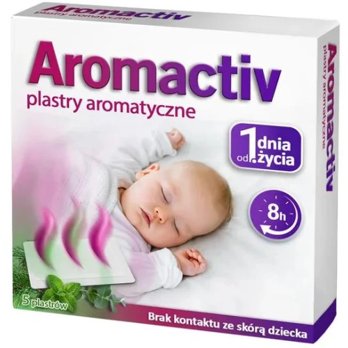 Aromactiv+ plastry aromatyczne, 5 sztuk - Plastry aromatyczne z kompozycją zapachową o działaniu odświeżającym