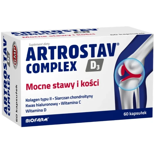 Artrostav Complex D3, 60 kapsułek - Suplement diety na stawy
