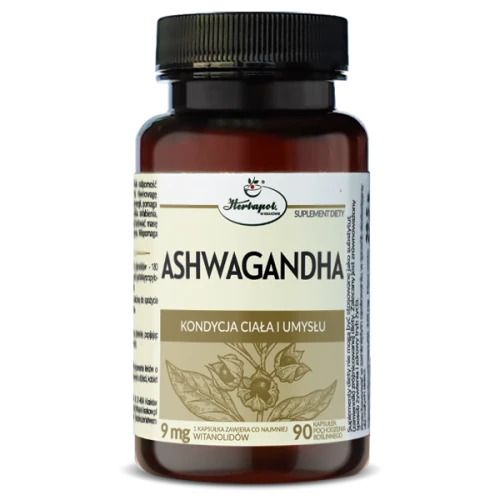 Ashwagandha, 90 kapsułek - Źródło witanolidów