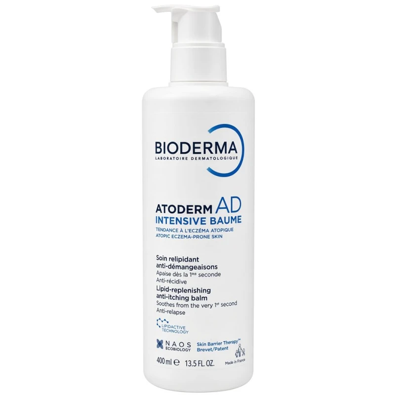 Bioderma Atoderm AD Intensive Baume Balsam emolientowy, 400 ml - Do skóry bardzo suchej i skłonnej do atopii z technologią Lididactive