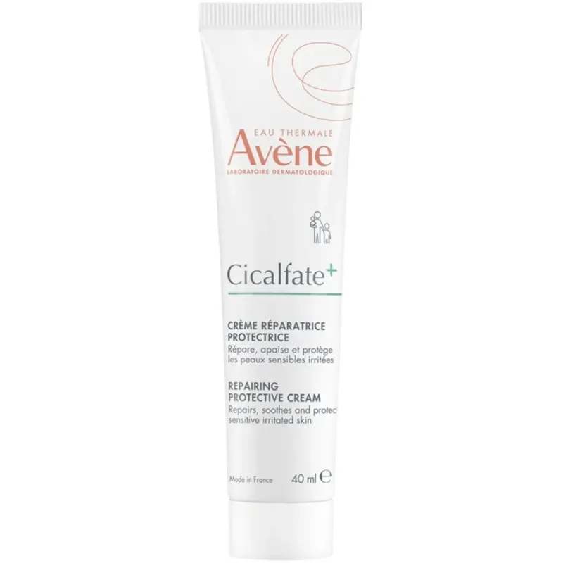 Avene Cicalfate+ Regenerujący krem ochronny, 40 ml - Ochronna konsystencja „efekt opatrunku”, która wspomaga regenerację skóry podrażnionej