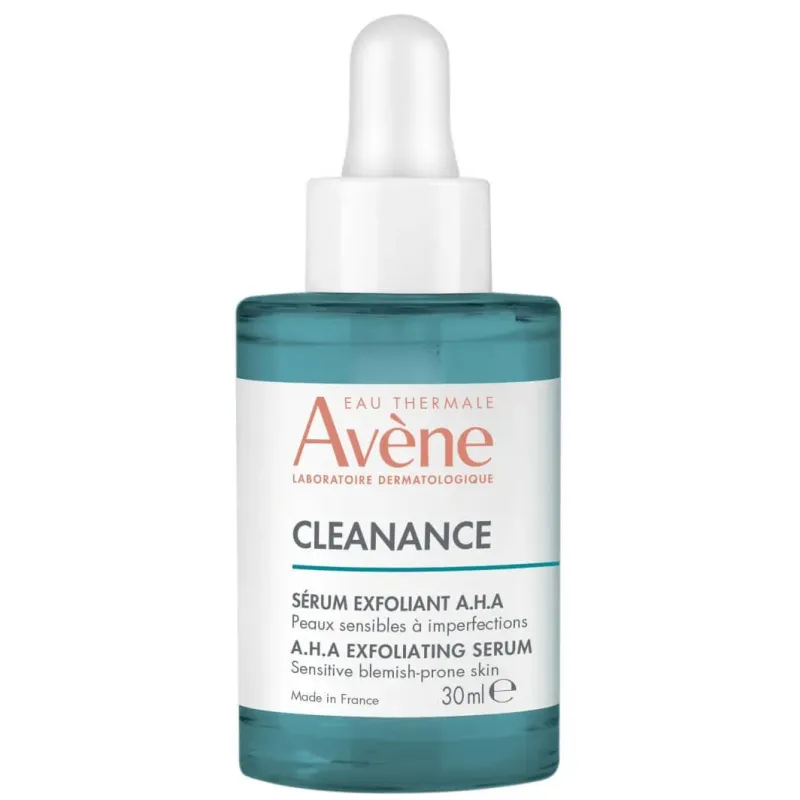 Avène Cleanance A.H.A Serum złuszczające, 30 ml - Serum złuszczające redukujące niedoskonałości, zwężające pory