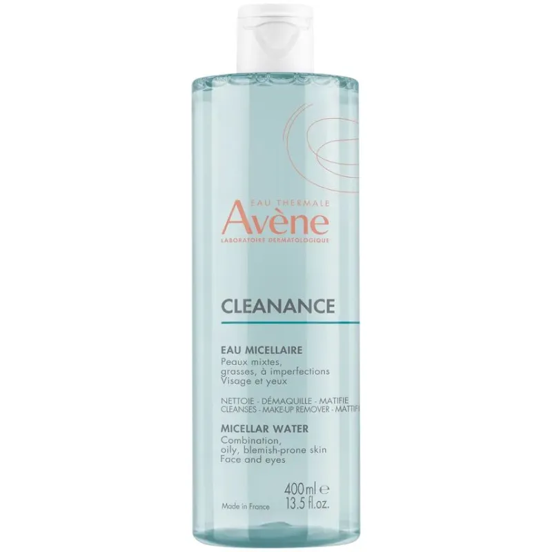 Avène Cleanance Woda micelarna, 400 ml - Usuwa makijaż, oczyszcza, matuje