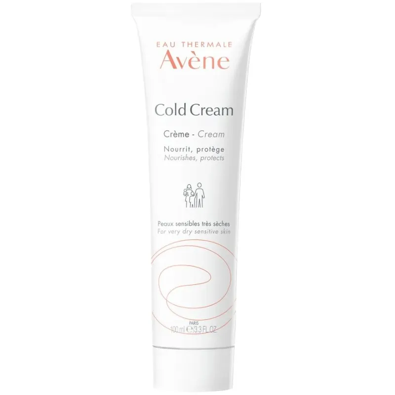 Avène Cold Cream Krem do twarzy i ciała, 100 ml - Odżywia i chroni skórę suchą i wrażliwą przed szkodliwym działaniem czynników zewnętrznych