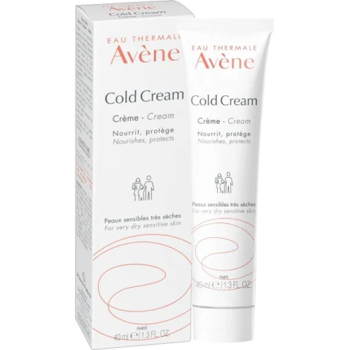 Avene Cold Cream, krem do twarzy i ciała, 40 ml - Łagodzi i redukuje uczucie podrażnienia i chroni skórę przed wysuszeniem