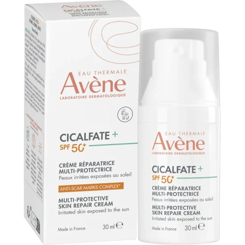 Avene Eau Thermale Cicalfate+ krem regenerujący SPF 50+, 30 ml - Z kompleksem zapobiegającym powstawaniu blizn