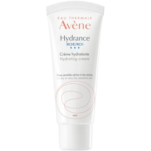 Avene Hydrance Rich Krem nawilżający bogata konsystencja, 40 ml  - Łagodzi uczucie suchości i napięcia skóry, pozostawiając ją miękką i gładką