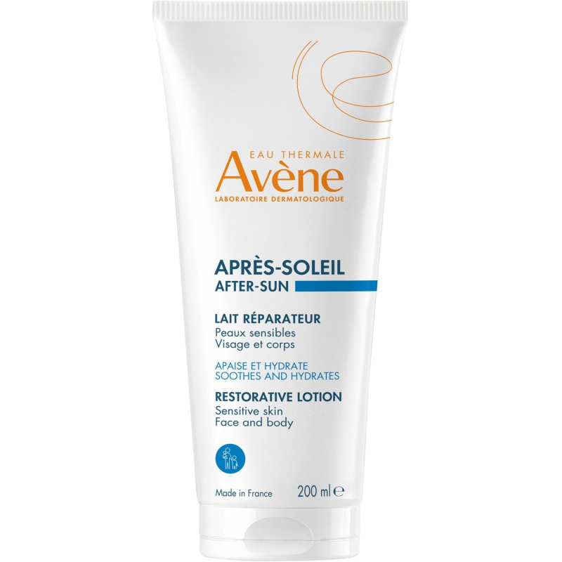 Avene Thermale Apres-Soleil, regenerujący balsam po opalaniu, 200 ml - Regenerujący balsam po opalaniu do pielęgnacji skóry twarzy i ciała po opalaniu