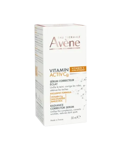 Avene Vitamin Activ Cg Serum korygująco-rozjaśniające, 30 ml - Serum rozjaśnia przebarwienia i wygładza zmarszczki