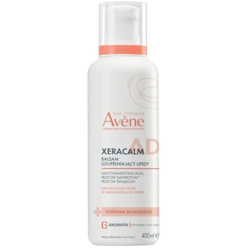 Avène XeraCalm A.D Balsam do ciała uzupełniający lipidy, 400 ml - Pielęgnacja skóry atopowej, bardzo suchej i swędzącej