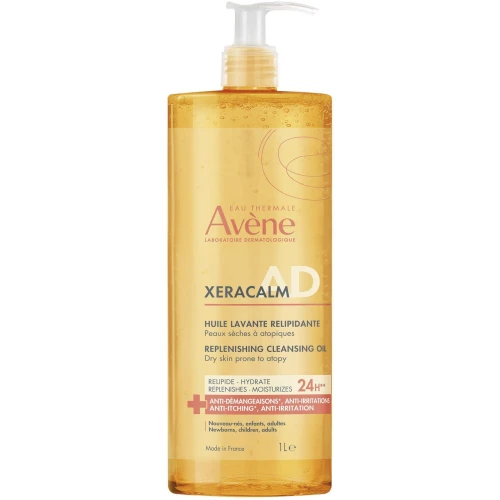 Avène XeraCalm A.D Olejek oczyszczający uzupełniający lipidy, 1000 ml - Do skóry atopowej i bardzo suchej