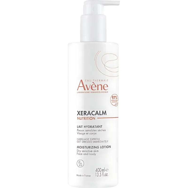 Avène XeraCalm Nutrition Mleczko nawilżające, 400 ml - Odżywia, nawilża, wzmacnia barierę ochronną skóry