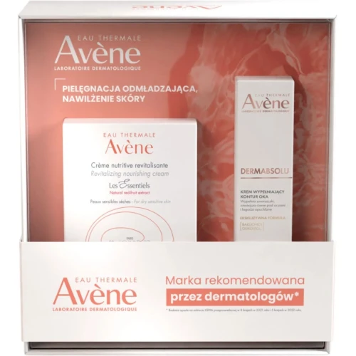 Avène Zestaw - odżywczy krem rewitalizujący, 50 ml + Dermabsolu krem pod oczy, 15 ml - Kompleksowa regeneracja i lifting dla skóry dojrzałej