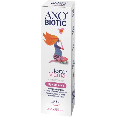 AxoBiotic Katar Mama spray, 30 ml - Wspomaga leczenie infekcji nosa i zatok